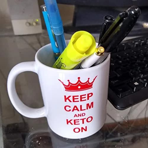 Rave Keep Calm & Keto On Coffee Mug 325ml (11 Fl Oz) | Humorous Keto Gift for Men & Women thumbnail 7