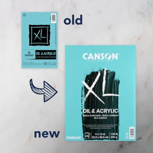 Canson XL Series Oil & Acrylic Paint Paper Pad 5.5x8.5 in | Textured, Bleed Proof, 24 Sheets thumbnail 2