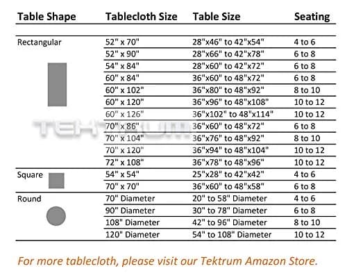 Tektrum 70 x 70 inch Square Damask Jacquard Tablecloth - Waterproof & Stain Resistant thumbnail 6