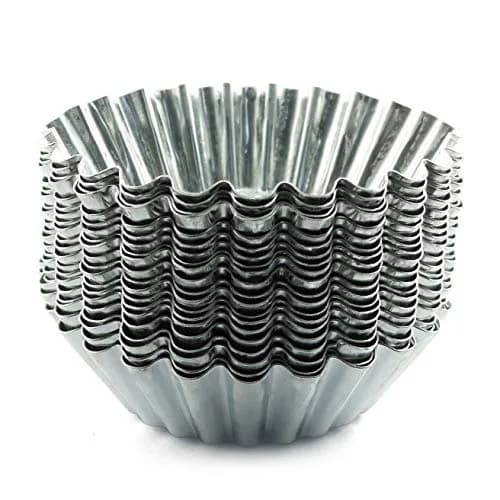 Tegg Egg Tart Mold 20PCS Aluminum Egg Tart Cupcake Cake Cookie Lined Mould Baking Tools | Durable, Reusable & Non-stick thumbnail 6