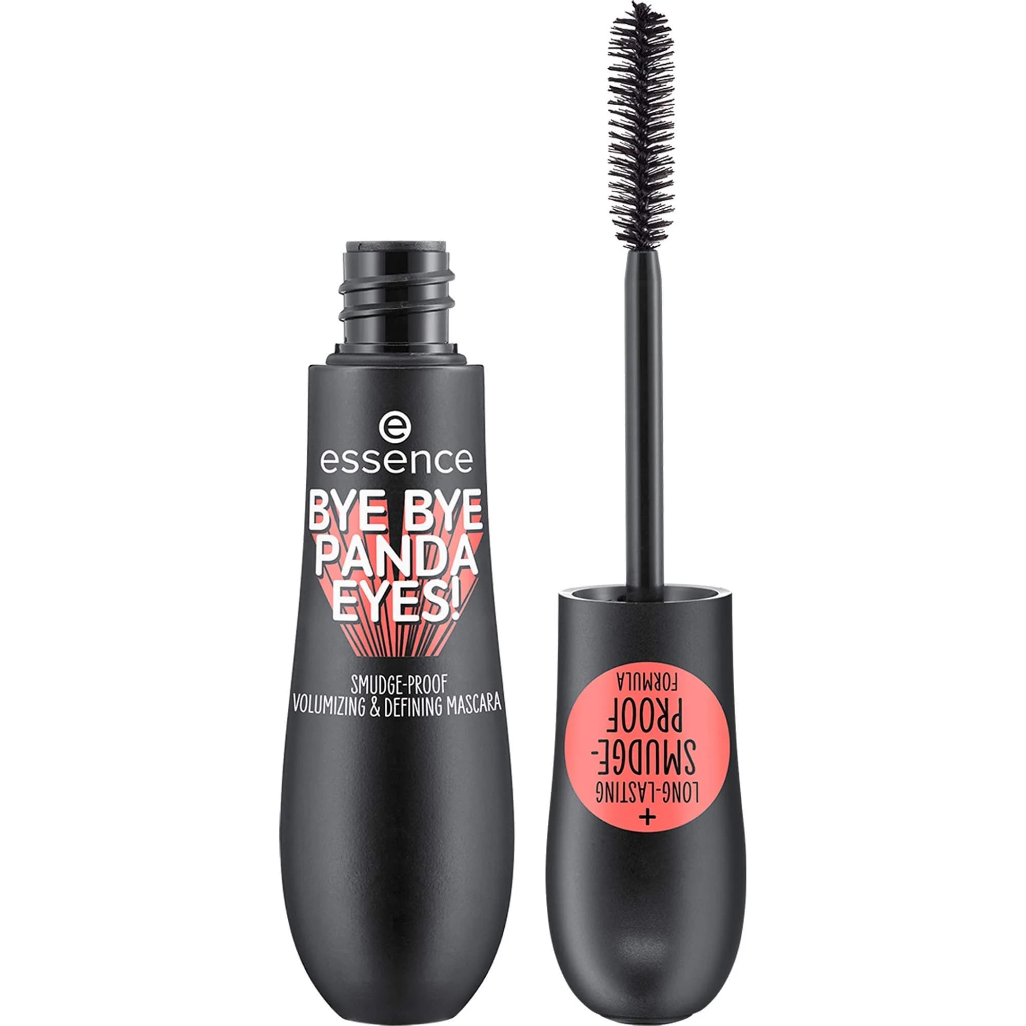 Essence Bye Bye Panda Eyes Tubing Mascara, Black, 16ml (0.54 Fl Oz) | Smudge-proof & Water-resistant — 1.23 Ounce