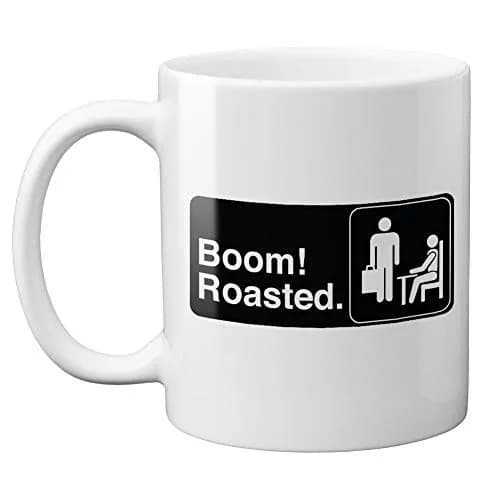 Haase Unlimited Boom! Roasted - Quote Version 11 oz. Mug | Durable Ceramic Coffee Mug for Office & Home thumbnail 1