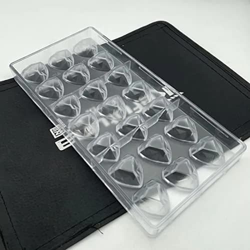 Goldbaking Diamond Heart Chocolate Mold Polycarbonate Candy Tray | 21 Cavities, 16.15ml Each thumbnail 4