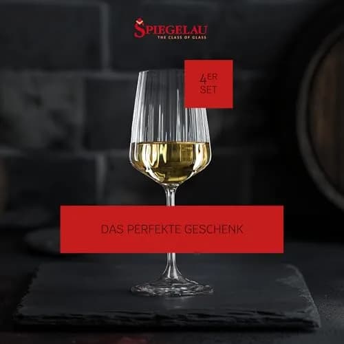 Spiegelau & Nachtmann White Wine Glass Set of 4 | Modern Diamond Shape, 440 ml, Dishwasher Safe thumbnail 4