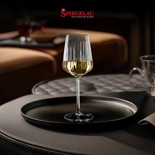 Spiegelau & Nachtmann White Wine Glass Set of 4 | Modern Diamond Shape, 440 ml, Dishwasher Safe thumbnail 5