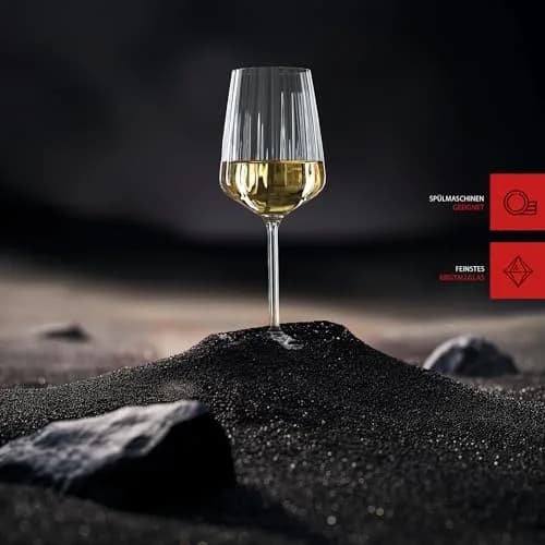 Spiegelau & Nachtmann White Wine Glass Set of 4 | Modern Diamond Shape, 440 ml, Dishwasher Safe thumbnail 6