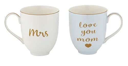 SipNBloom Mrs Coffee Mug Tea Cup | Bride Gift, Future Mrs, Engaged Mug, 13.5 oz, White thumbnail 5