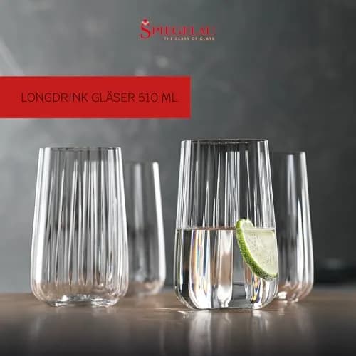 Spiegelau Lifestyle Longdrink Tumblers, Set of 4, 17 oz | European-Made Lead-Free Crystal thumbnail 2