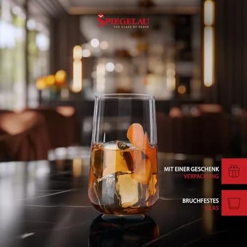 Spiegelau Lifestyle Longdrink Tumblers, Set of 4, 17 oz | European-Made Lead-Free Crystal thumbnail 3