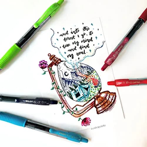 PILOT G2 Gel Ink Rollerball Pens, Assorted Vibrant Colors, 0.7mm Fine Point, 36-Pack Tub | Smooth Writing for Students & Professionals thumbnail 6
