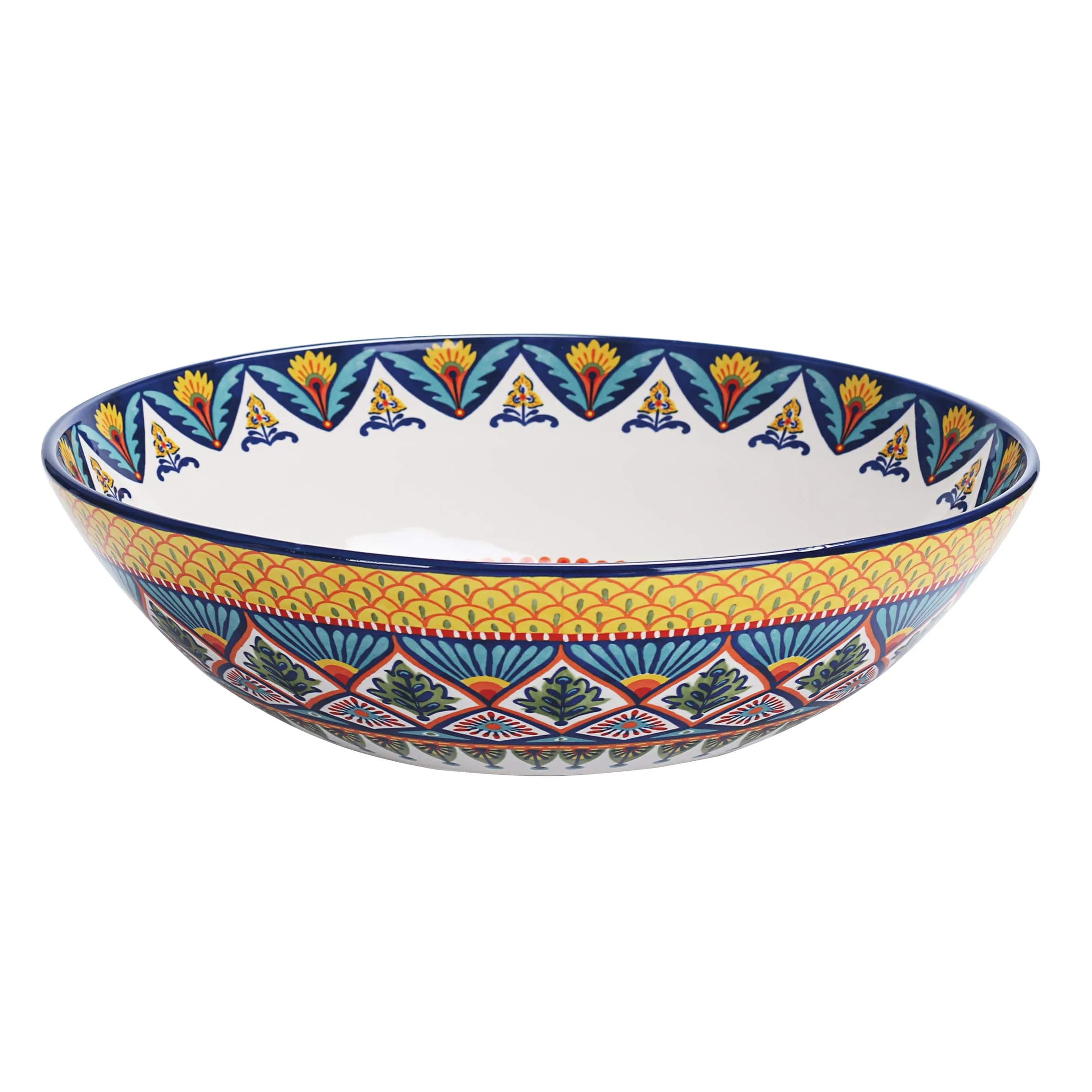 Bico Havana Ceramic 13 inch Serving Bowl | Contemporary, Microwave & Dishwasher Safe — Havana