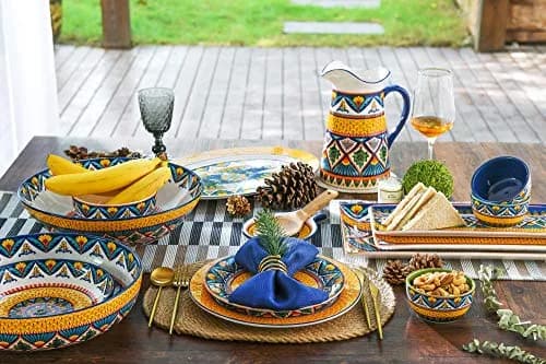 Bico Havana Ceramic 13 inch Serving Bowl | Contemporary, Microwave & Dishwasher Safe thumbnail 4