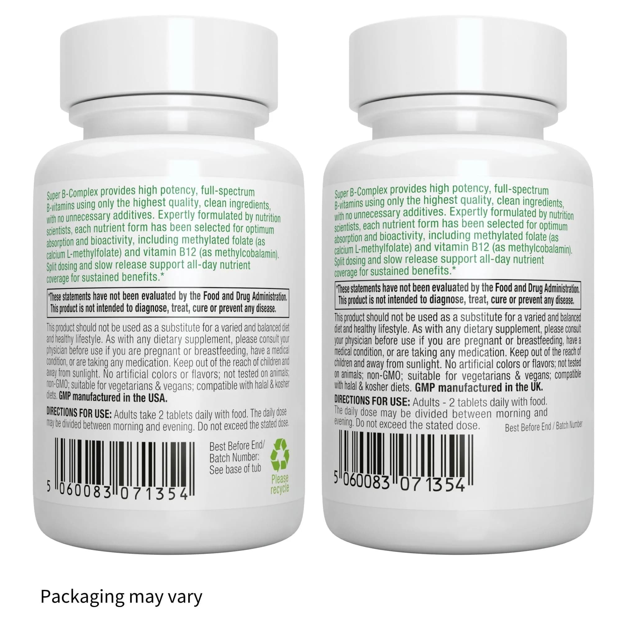 Igennus High Absorption Super B-Complex Methylated & Active B Vitamins 180 Tablets (3-Month Supply) | Energy, Mood & Cognitive Support - view 8