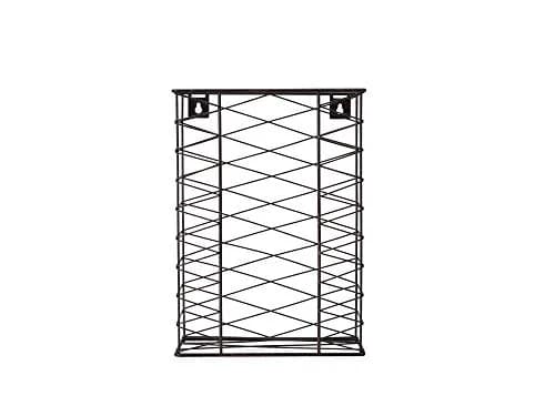 Gourmet Basics by Mikasa Garbage Bag Holder Basket with Removable Hooks, Antique Black | Space-Saving Wall & Door Mount thumbnail 5