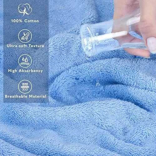 American Soft Linen 100% Cotton Turkish Towels 40x80 XL Bath Sheet | Luxury, Oversized & Quick-Dry thumbnail 4