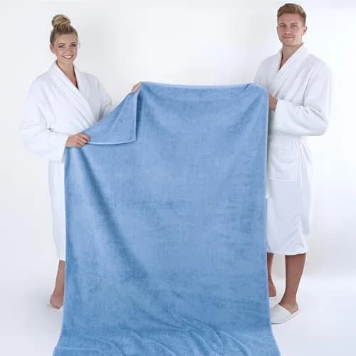 American Soft Linen 100% Cotton Turkish Towels 40x80 XL Bath Sheet | Luxury, Oversized & Quick-Dry thumbnail 5