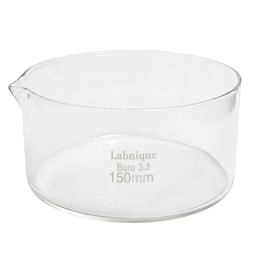 Labnique Borosilicate Glass Crystallizing Dish with Spout, 100mm, 300 ml | Heat & Cold Resistant for Lab & Education thumbnail 4