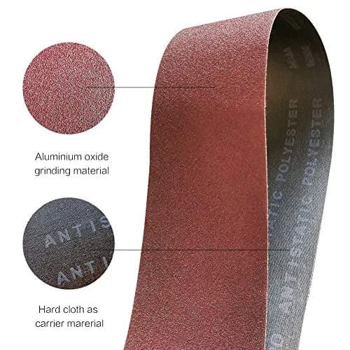 TPmax 1x30 inch Sanding Belt Pack | Aluminum Oxide, 12 Pcs, Assorted Grits for Power Sander thumbnail 5