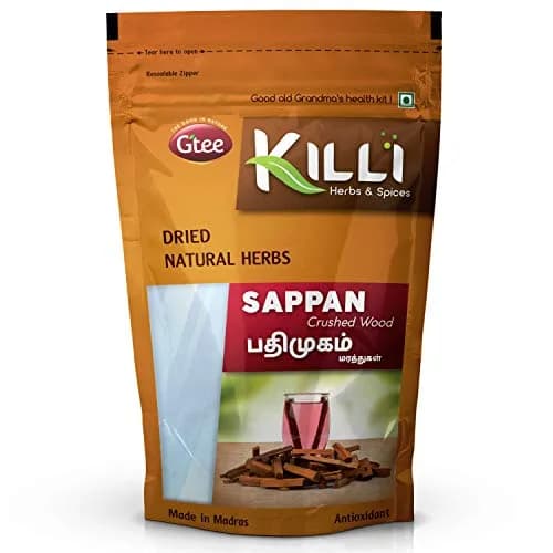 KILLI Sappan Wood | Pathimugam | Patang | Pathimukham Crushed, 100g (Pack of 2) | Traditional Herbal Water thumbnail 2