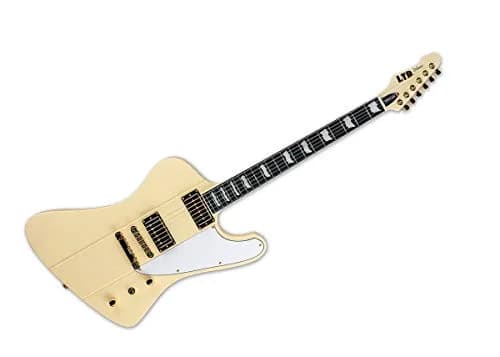 ESP GUITARS Phoenix-1000 Electric Guitar - Vintage White | Mahogany Body & Maple Neck, 25.5" Scale, Seymour Duncan Pickups thumbnail 1