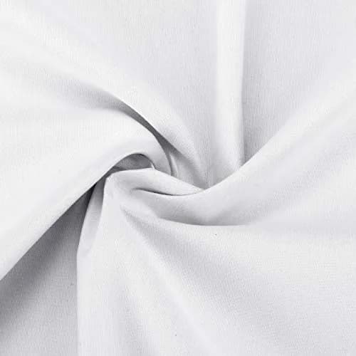 Home Collection 2 Panels 100% Blackout Curtain Set Solid Color with Rod Pocket Grommet Drapes for Bedroom, Living Room, Kitchen, Bathroom (74” Wide x 62” Long, White) thumbnail 4