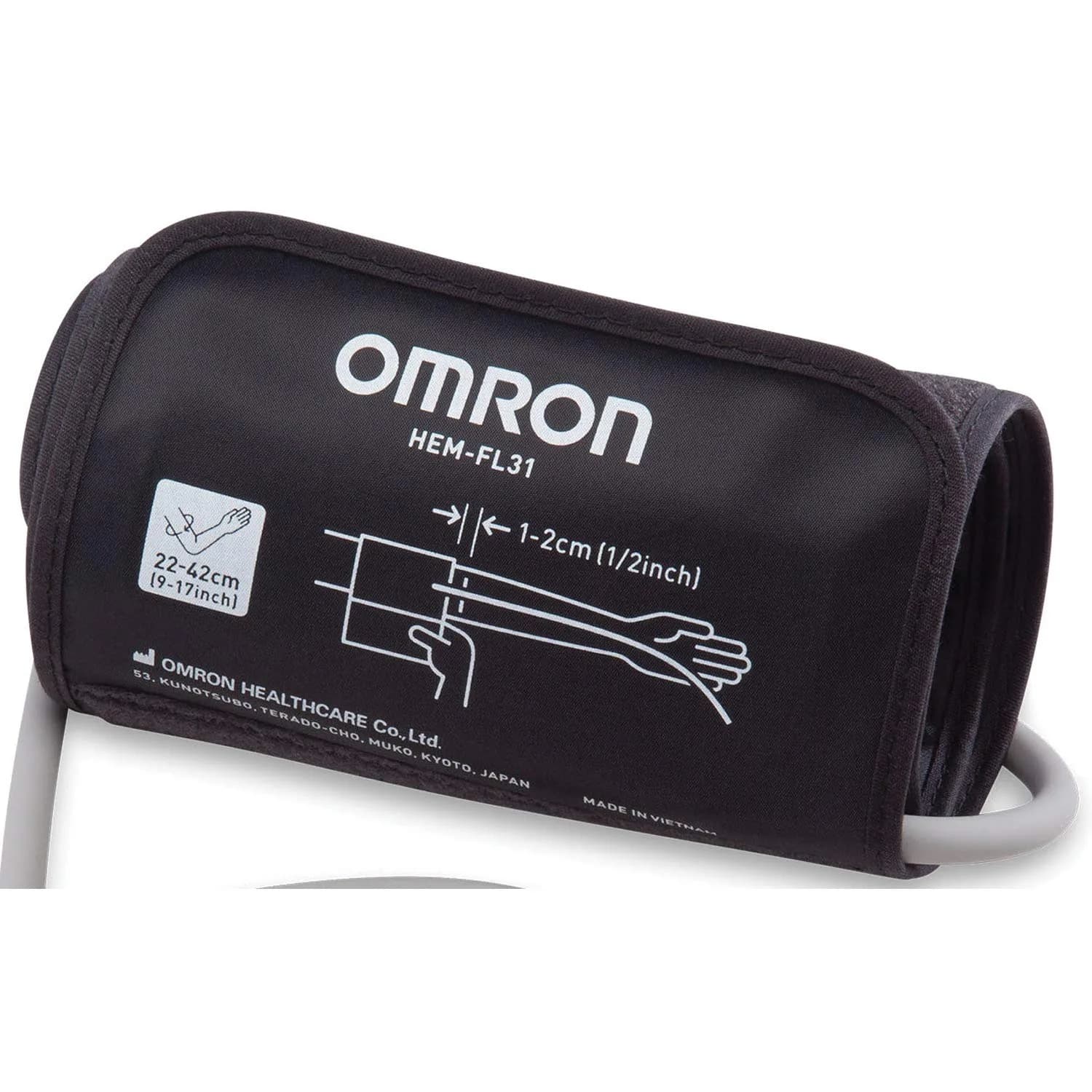 Omron HEM-FL31-B Easy-Wrap ComFit Cuff for Large Arms (25 cm - 43 cm) | Accurate Readings with Full Circumference Inflation - view 2