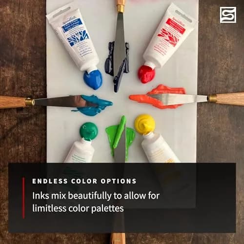 Speedball Fabric Block Printing Ink | Water-Based, Non-Toxic, Vibrant Colour (120 ml / 4 fl oz) thumbnail 5