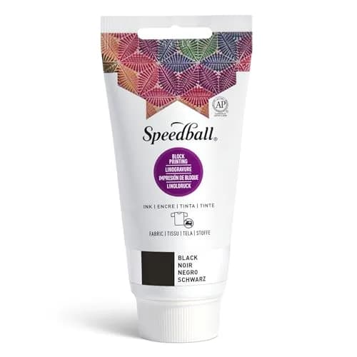 Speedball Fabric Block Printing Ink | Water-Based, Non-Toxic, Vibrant Colour (120 ml / 4 fl oz) thumbnail 1