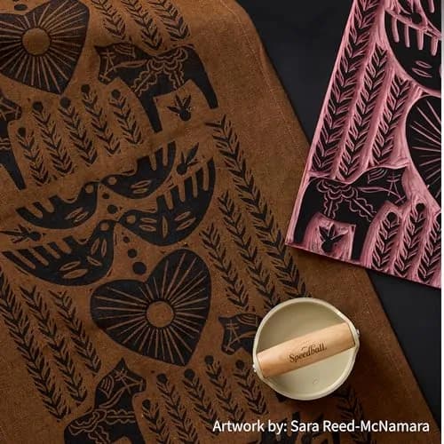 Speedball Fabric Block Printing Ink | Water-Based, Non-Toxic, Vibrant Colour (120 ml / 4 fl oz) thumbnail 9