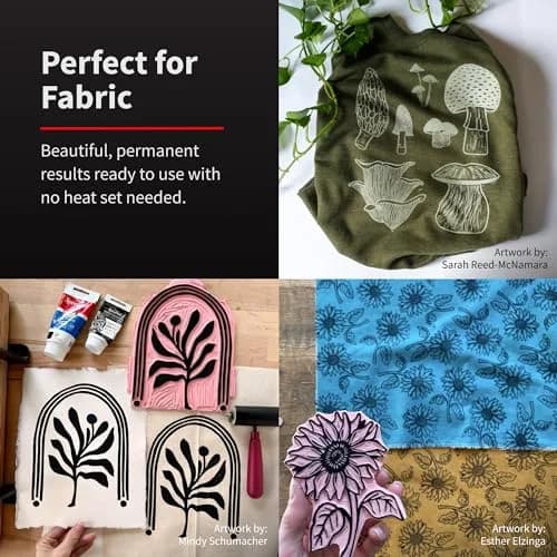 Speedball Fabric Block Printing Ink | Water-Based, Non-Toxic, Vibrant Colour (120 ml / 4 fl oz) thumbnail 3