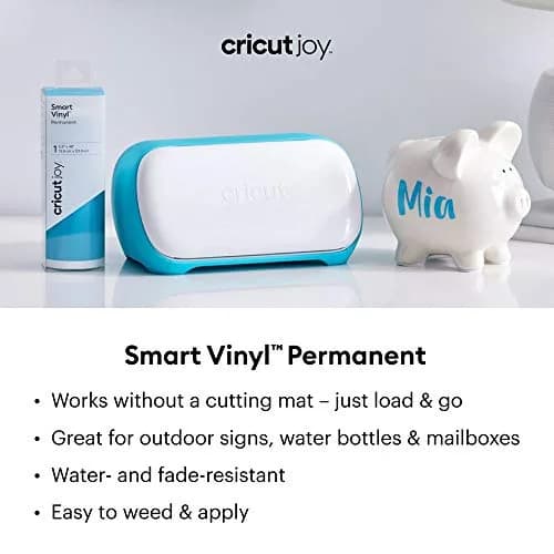 Cricut Joy Smart Vinyl - Permanent - 5.5' x 12' (5 Sheets) | Water-Resistant & Fade-Proof for DIY Crafts thumbnail 2