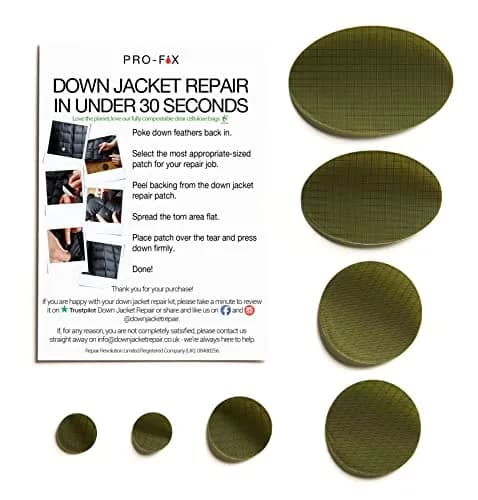 DJR Self-Adhesive Waterproof Repair Patch Kit | Nylon Ripstop, Multiple Sizes & Colors thumbnail 2