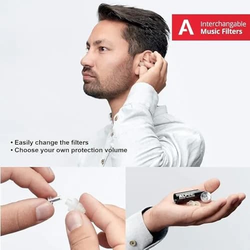Alpine MusicSafe High Fidelity Earplugs for Musicians 19 & 22 dB Filters | Professional Hearing Protection thumbnail 5