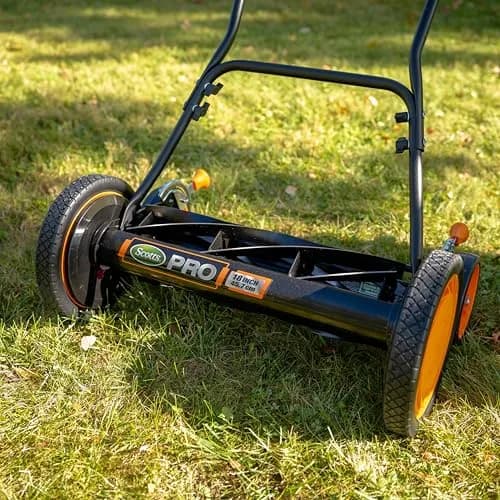Scotts 716-18S 18-Inch 7-Blade Push Reel Lawn Mower, Green | Quiet, Effortless Grass Cutting thumbnail 3