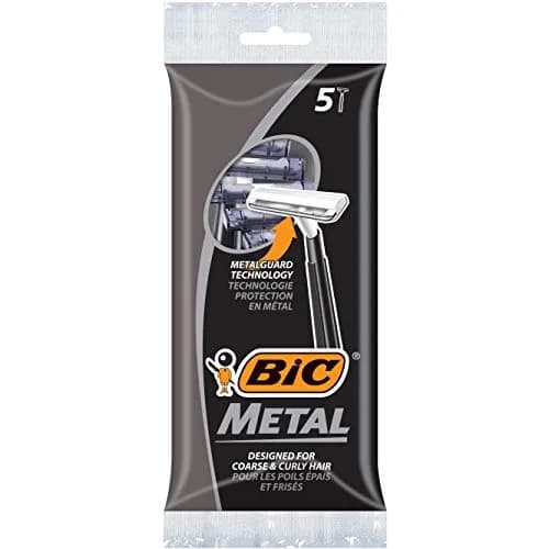 BIC Metal Men's Disposable Shaving Razors, 30 Count | Coarse & Curly Hair Friendly thumbnail 3