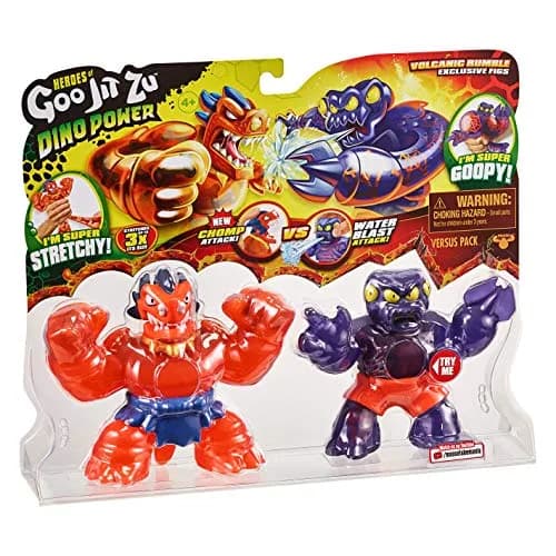 Heroes of Goo Jit Zu Dino Power Volcanic Rumble Versus Pack - Blazagon vs. Redback Action Figures (2-Pack) | ASTM-Tested Toy thumbnail 8