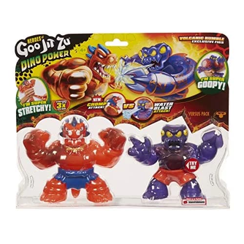 Heroes of Goo Jit Zu Dino Power Volcanic Rumble Versus Pack - Blazagon vs. Redback Action Figures (2-Pack) | ASTM-Tested Toy thumbnail 2
