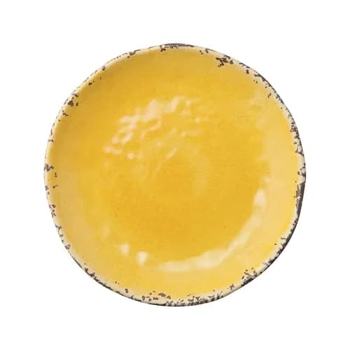 Supreme Housewares 4-Piece 6 Inch Melamine Dessert Plates Crackle Yellow | Elegant & Durable Serving Plates thumbnail 2