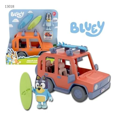 Bluey 4WD Family Vehicle with 1 Figure and 2 Surfboards | Customizable Car for Ages 3+ | 24.1cm (9.5in) Length thumbnail 4