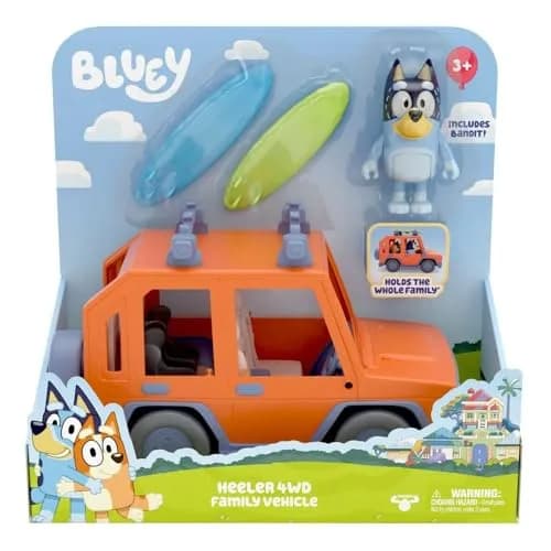 Bluey 4WD Family Vehicle with 1 Figure and 2 Surfboards | Customizable Car for Ages 3+ | 24.1cm (9.5in) Length thumbnail 5