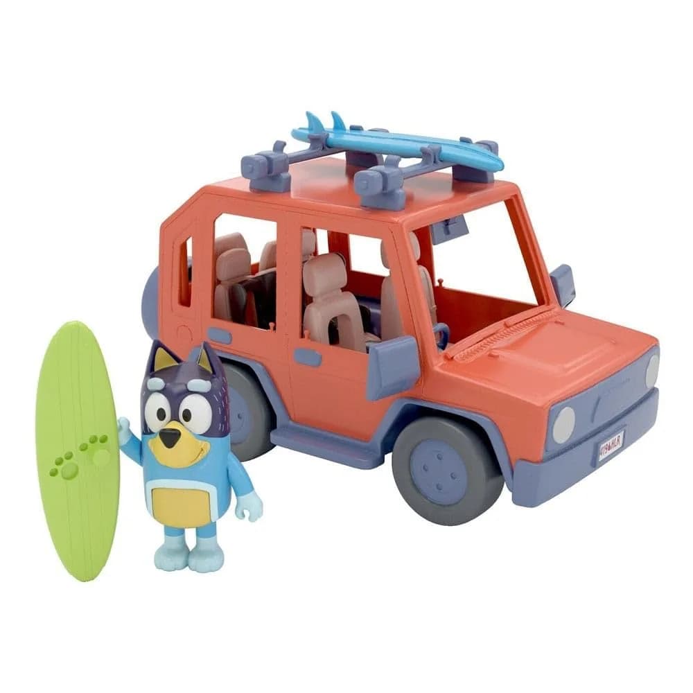 Bluey 4WD Family Vehicle with 1 Figure and 2 Surfboards | Customizable Car for Ages 3+ | 24.1cm (9.5in) Length - main product image