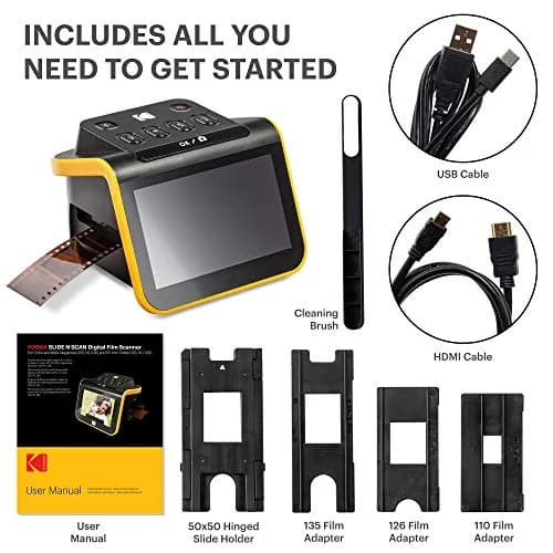 KODAK Slide N Scan Film & Slide Scanner 22MP 5" LCD Screen 135/110/126mm | Converts Negatives & Slides to Digital Files thumbnail 5