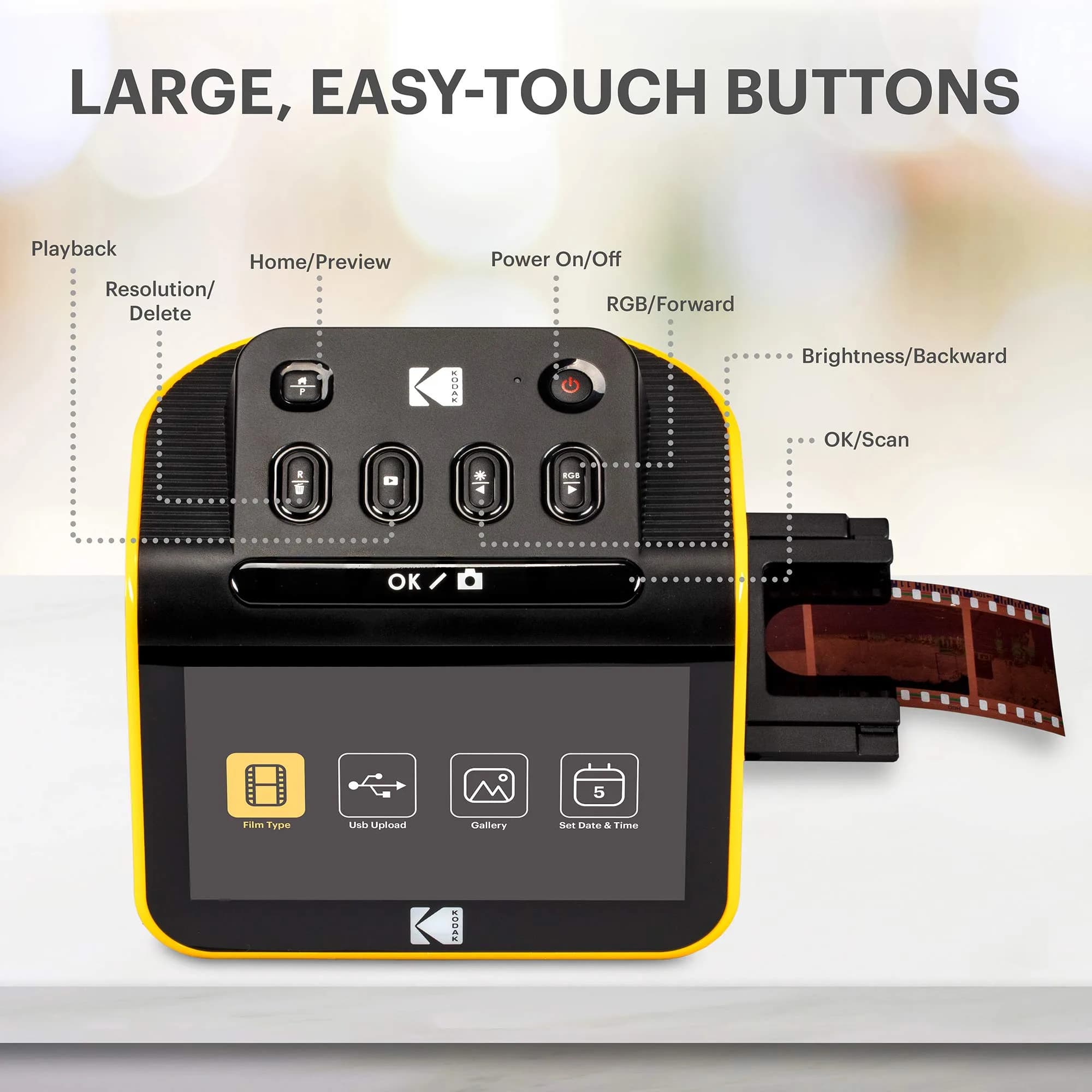 KODAK Slide N Scan Film & Slide Scanner 22MP 5" LCD Screen 135/110/126mm | Converts Negatives & Slides to Digital Files - view 8