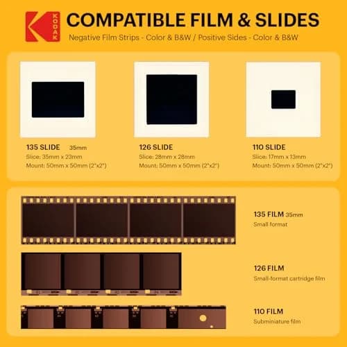 KODAK Slide N Scan Film & Slide Scanner 22MP 5" LCD Screen 135/110/126mm | Converts Negatives & Slides to Digital Files thumbnail 2