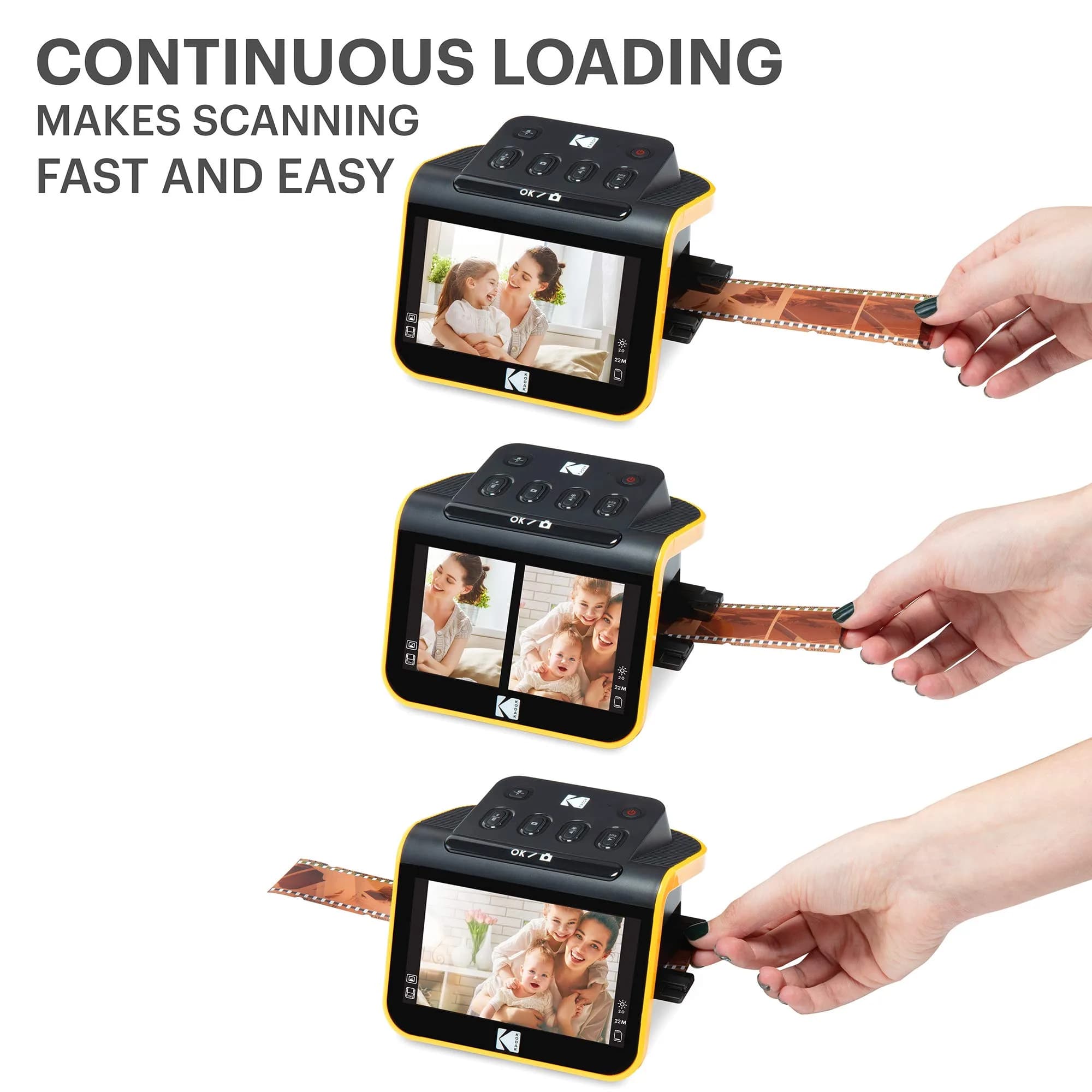 KODAK Slide N Scan Film & Slide Scanner 22MP 5" LCD Screen 135/110/126mm | Converts Negatives & Slides to Digital Files - view 4
