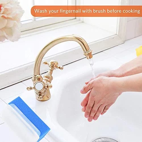wellgler Autism Sensory Brush for Therapy, Surgical Scrub Brush, Baby Sponge for Bathing, Cradle Cap Brush (6-Pack, Assorted Colors) thumbnail 7