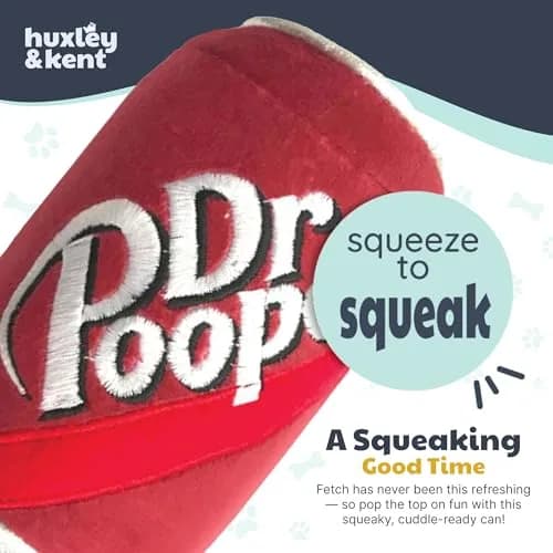 Huxley & Kent Power Plush Squeaky Dog Toy, Dr Pooper, Large | Soft, Durable, and Engaging for Dogs thumbnail 7
