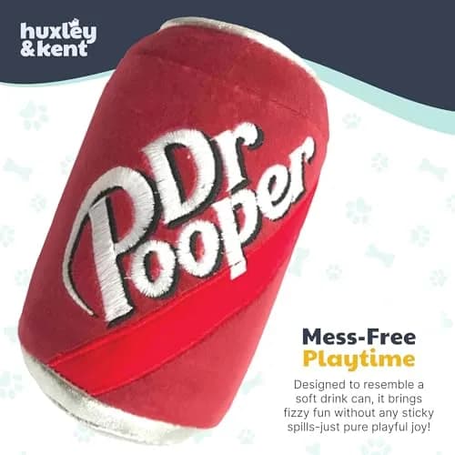 Huxley & Kent Power Plush Squeaky Dog Toy, Dr Pooper, Large | Soft, Durable, and Engaging for Dogs thumbnail 2