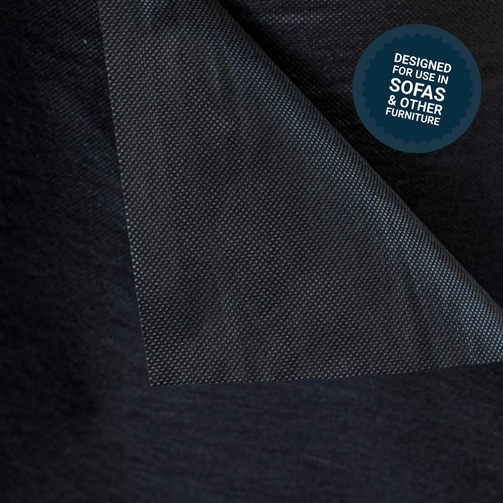 House2Home Black Upholstery Fabric Dust Cover 36 Inch | Commercial Quality Polypropylene - view 2