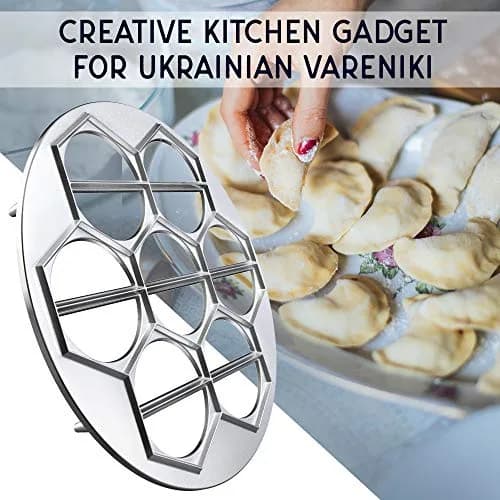 MHH Ravioli & Empanada Maker – Heavy-Duty 14-Slot Mold Press for Homemade Dumplings, Pastries, Samosas & More | Global Recipes thumbnail 3